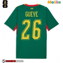 Moške Nogometnih dresov Senegal Pape Gueye #26 Gostujoči SP 2026 Kratki rokavi